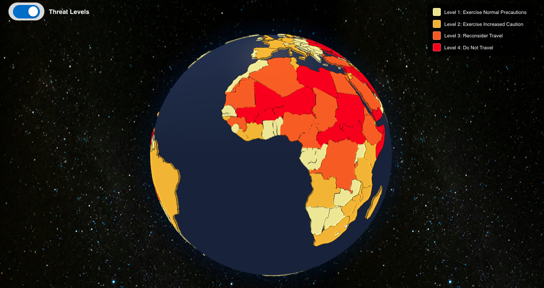 Interactive Global Security Services Map - Aegis Exchange